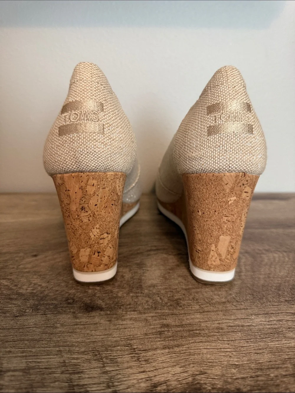 Toms Essential Peep Toe Wedge